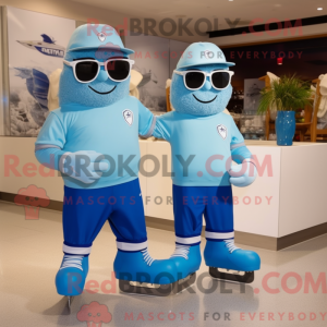 Sky Blue Pair Of Ice Skates...