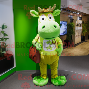 Lime Green Jersey Cow...