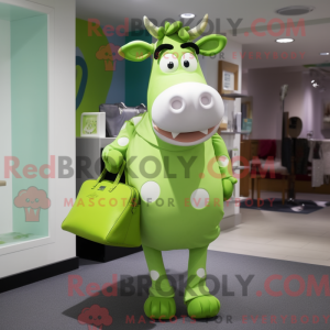 Lime Green Jersey Cow...