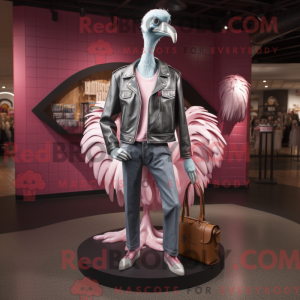 Máscara de flamingo única...