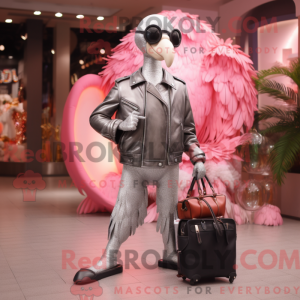 Máscara de flamingo única...
