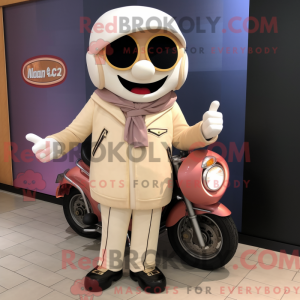 Cream Plum mascottekostuum...
