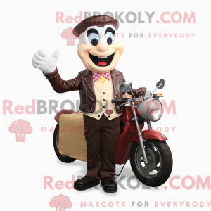 Cream Plum-maskotdraktfigur...