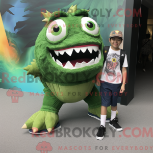 Forest Green Piranha mascot...
