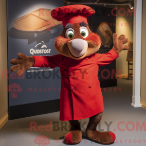 Rød Ratatouille maskot...
