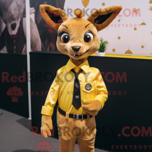 Gold Roe Deer mascot...