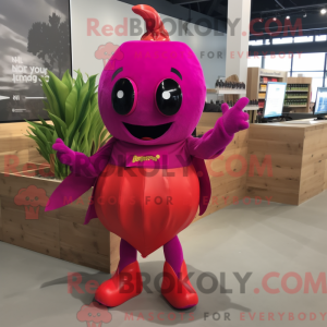 Disfraz de mascota Magenta...