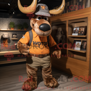 Rust Moose mascottekostuum...