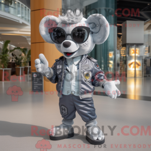 Maskotdraktfigurat Grey...