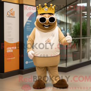 Figura de máscara King bege...