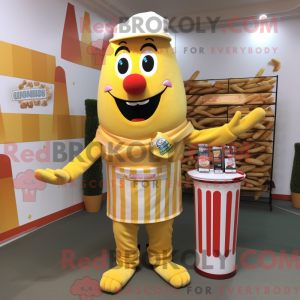 Costume mascotte de frites...