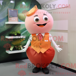 Peach Ray mascottekostuum...