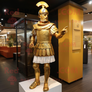 Gold Roman Soldier maskot...