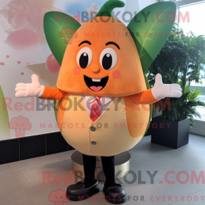Peach Ray maskotdraktfigur...