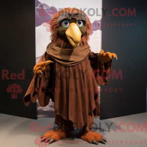 Brun Harpy-maskotdraktfigur...