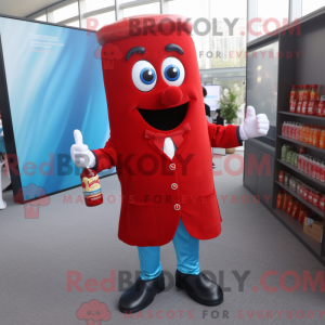 Himmelblaue Flasche Ketchup...