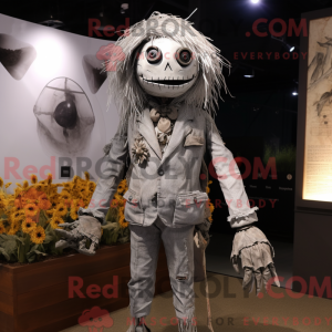 Sølv fugleskræmsel maskot...