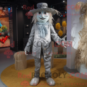 Sølv fugleskræmsel maskot...