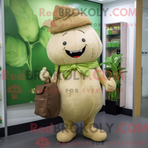 Tan Turnip-mascottekostuum...