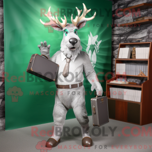Sølv irsk elg maskot...