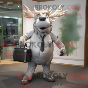 Sølv irsk elg maskot...