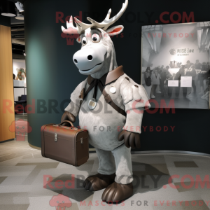 Silver Irish Elk mascot...