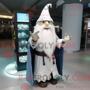 White Wizard maskot kostume...