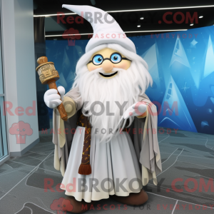 White Wizard maskot kostume...