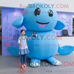 Disfraz de mascota Sky Blue...