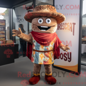 Rust Burgers mascot costume...
