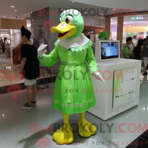 Lime Green Goose maskot...