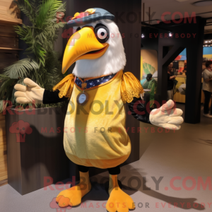 Gull Toucan maskot drakt...