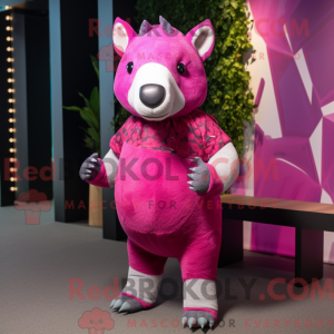 Magenta Tapir máscara de...