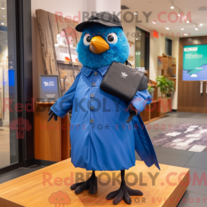 Blue Blackbird mascot...