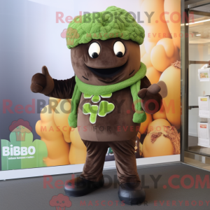 Brun Broccoli maskot...