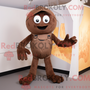 Brown Spider mascot costume...