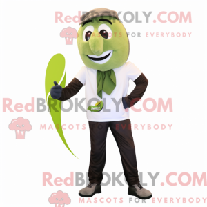 Olive Steak mascot costume...