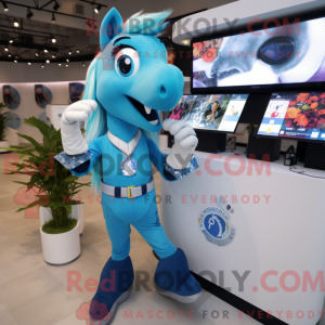 Blue Mare maskotdraktfigur...