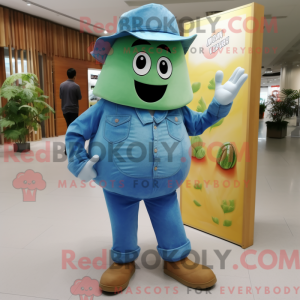Máscara de melão azul com...