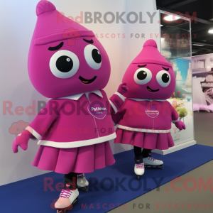 Magenta paar schaatsen...