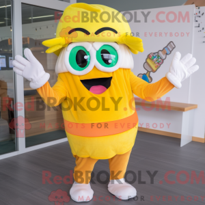 Gul Moussaka maskot kostume...