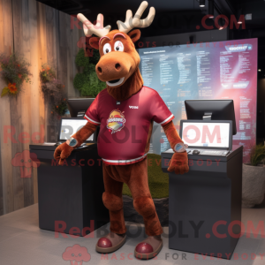 Postava maskota Maroon Elk...