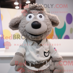 Grå sauer maskot kostyme...