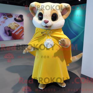 Gul Dormus maskot drakt...