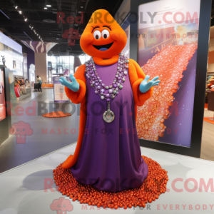 Disfraz de mascota naranja...