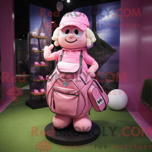 Pink Golf Bag maskot...