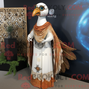 Rust Peacock maskot drakt...