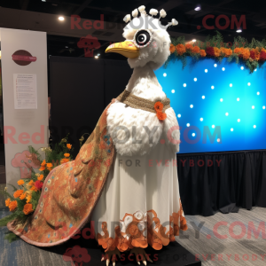 Rust Peacock maskot drakt...