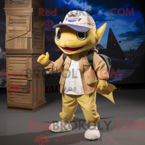 Gull Sverdfisk maskot...