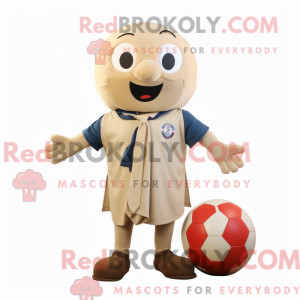 Beige handbalbal...
